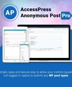 Accesspress anonymous post pro - EspacePlugins - Gpl plugins cheap