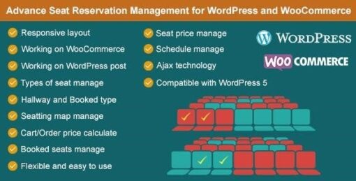 Advance seat reservation management for woocommerce - EspacePlugins - Gpl plugins cheap