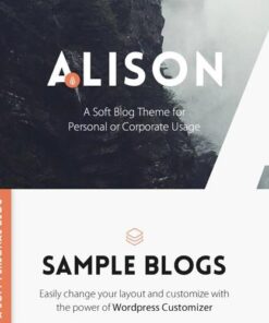 Anne alison soft personal blog theme - EspacePlugins - Gpl plugins cheap