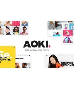 Aoki creative design agency theme - EspacePlugins - Gpl plugins cheap