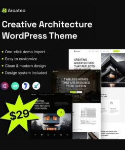 Arcatec architecture and interior wordpress theme - EspacePlugins - Gpl plugins cheap