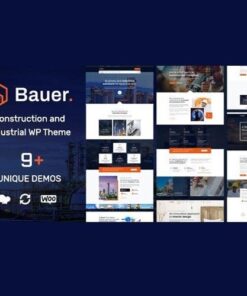 Bauer construction and industrial wordpress theme - EspacePlugins - Gpl plugins cheap