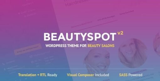 Beautyspot wordpress theme for beauty salons - EspacePlugins - Gpl plugins cheap
