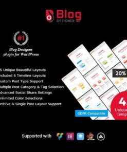 Blog designer pro for wordpress - EspacePlugins - Gpl plugins cheap