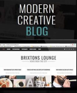 Brixton blog a responsive wordpress blog theme - EspacePlugins - Gpl plugins cheap