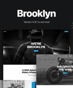 Brooklyn creative multipurpose responsive wordpress theme - EspacePlugins - Gpl plugins cheap