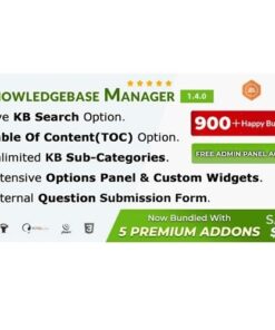 Bwl knowledge base manager - EspacePlugins - Gpl plugins cheap