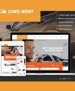 Cars4rent auto rental and taxi service wordpress theme and rtl - EspacePlugins - Gpl plugins cheap