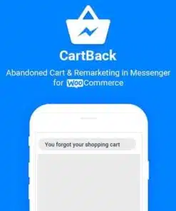 Cartback woocommerce abandoned cart and remarketing in facebook messenger - EspacePlugins - Gpl plugins cheap