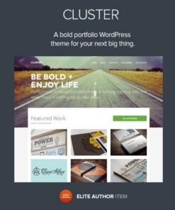 Cluster a bold portfolio wordpress theme - EspacePlugins - Gpl plugins cheap