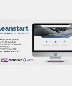 Corporate business wordpress theme cleanstart - EspacePlugins - Gpl plugins cheap