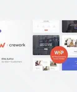 Crework coworking and creative space wordpress theme - EspacePlugins - Gpl plugins cheap