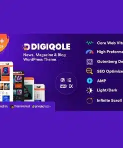 Digiqole news magazine wordpress theme - EspacePlugins - Gpl plugins cheap