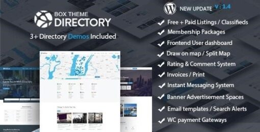 Directory multi purpose wordpress theme - EspacePlugins - Gpl plugins cheap