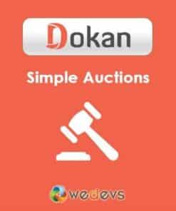 Dokan simple auctions integration - EspacePlugins - Gpl plugins cheap