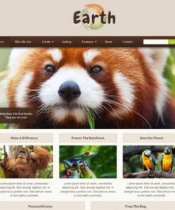 Earth eco environmental nonprofit wordpress theme - EspacePlugins - Gpl plugins cheap