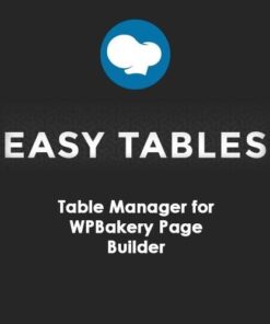 Easy tables table manager for wpbakery page builder - EspacePlugins - Gpl plugins cheap