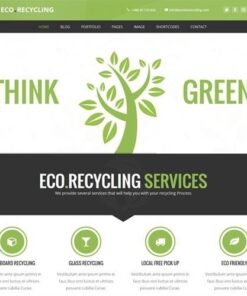 Eco recycling ecology and nature wordpress theme - EspacePlugins - Gpl plugins cheap