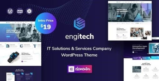 Engitech it solutions and services wordpress theme - EspacePlugins - Gpl plugins cheap