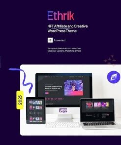 Ethrik creative and nft affiliate wordpress theme - EspacePlugins - Gpl plugins cheap