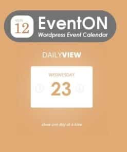 Eventon daily view - EspacePlugins - Gpl plugins cheap