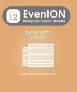 Eventon event lists ext - EspacePlugins - Gpl plugins cheap