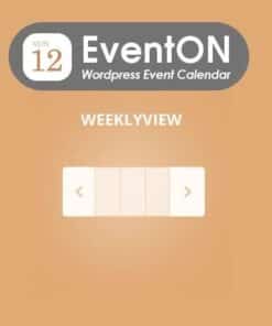 Eventon weekly view - EspacePlugins - Gpl plugins cheap