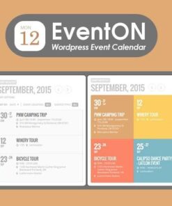 Eventon wordpress event calendar plugin - EspacePlugins - Gpl plugins cheap