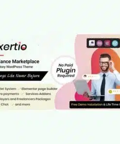 Exertio freelance marketplace wordpress theme - EspacePlugins - Gpl plugins cheap