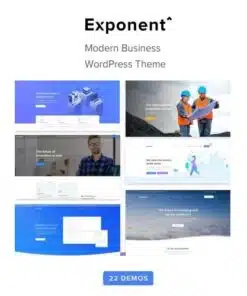 Exponent modern multi purpose business wordpress theme - EspacePlugins - Gpl plugins cheap