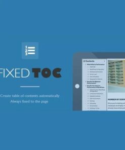 Fixed toc table of contents for wordpress plugin - EspacePlugins - Gpl plugins cheap