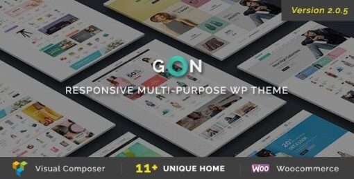 Gon responsive multi purpose wordpress theme - EspacePlugins - Gpl plugins cheap