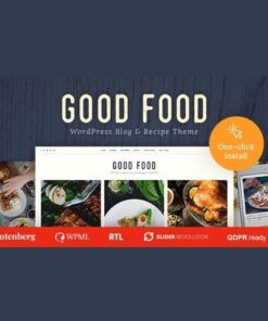Good food recipe magazine and culinary blog theme - EspacePlugins - Gpl plugins cheap