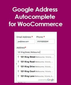 Google address autocomplete for woocommerce - EspacePlugins - Gpl plugins cheap