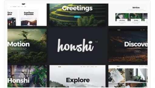 Honshi wordpress simple portfolio theme - EspacePlugins - Gpl plugins cheap