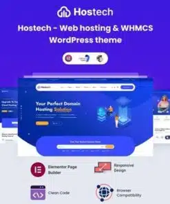 Hostech web hosting and whmcs wordpress theme - EspacePlugins - Gpl plugins cheap