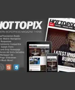 Hot topix modern wordpress magazine theme - EspacePlugins - Gpl plugins cheap