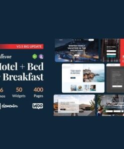 Hotel and bed and breakfast booking calendar theme bellevue - EspacePlugins - Gpl plugins cheap