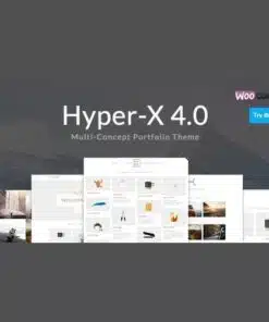 Hyperx responsive wordpress portfolio theme - EspacePlugins - Gpl plugins cheap