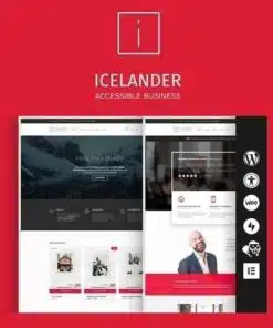 Icelander accessible business portfolio and woocommerce wordpress theme - EspacePlugins - Gpl plugins cheap