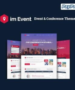 Im event event and conference wordpress theme - EspacePlugins - Gpl plugins cheap