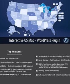 Interactive us map wordpress plugin - EspacePlugins - Gpl plugins cheap