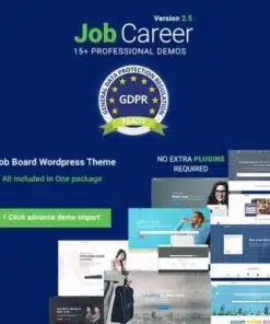 Jobcareer job board responsive wordpress theme - EspacePlugins - Gpl plugins cheap