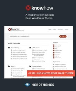 Knowhow a knowledge base wordpress theme - EspacePlugins - Gpl plugins cheap