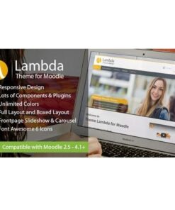 Lambda responsive moodle theme - EspacePlugins - Gpl plugins cheap