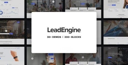 Leadengine multi purpose wordpress theme with page builder - EspacePlugins - Gpl plugins cheap