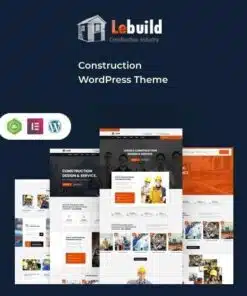 Lebuild construction industry company wordpress theme - EspacePlugins - Gpl plugins cheap