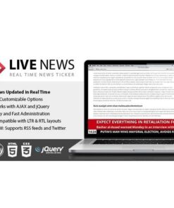 Live news real time news ticker - EspacePlugins - Gpl plugins cheap