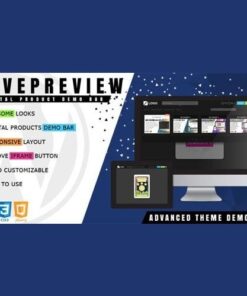 Livepreview theme demo bar for wordpress - EspacePlugins - Gpl plugins cheap