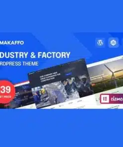 Makaffo industry and factory wordpress theme - EspacePlugins - Gpl plugins cheap